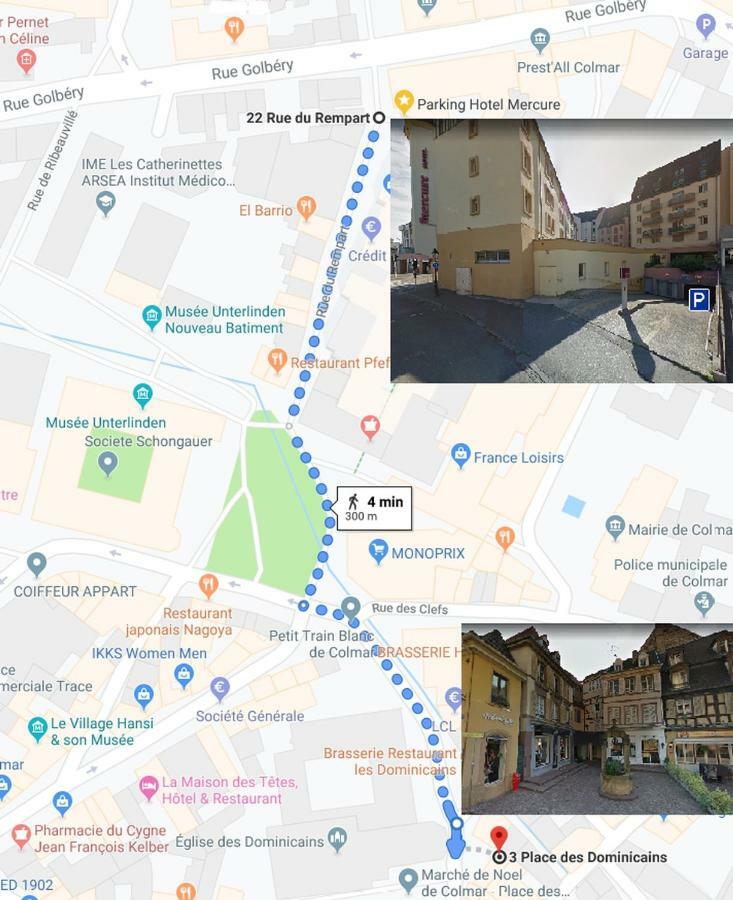Duplex Des Dominicains - 1 Parking Gratuit - Hypercentre 6 Personnes Lägenhet Colmar Exteriör bild